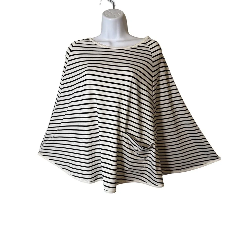Baby Nursing Cover Nursing‎ Poncho Black And White Stripe Pocket Light Summer